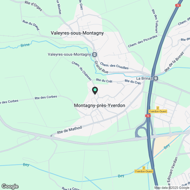 Charmantes Doppelhaushälfte 5.5 Zimmer neu in Montagny-près-Yverdon - Karte