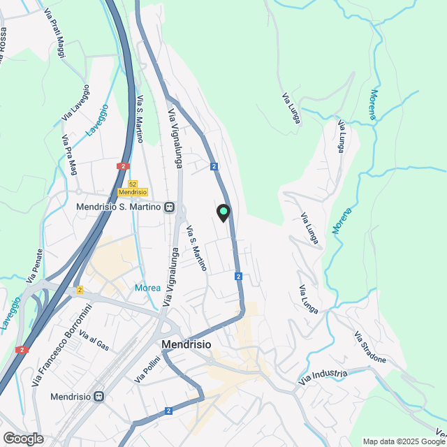 Zu vermieten 2.5-Zimmer-Wohnung in erster Lage in Mendrisio - Karte