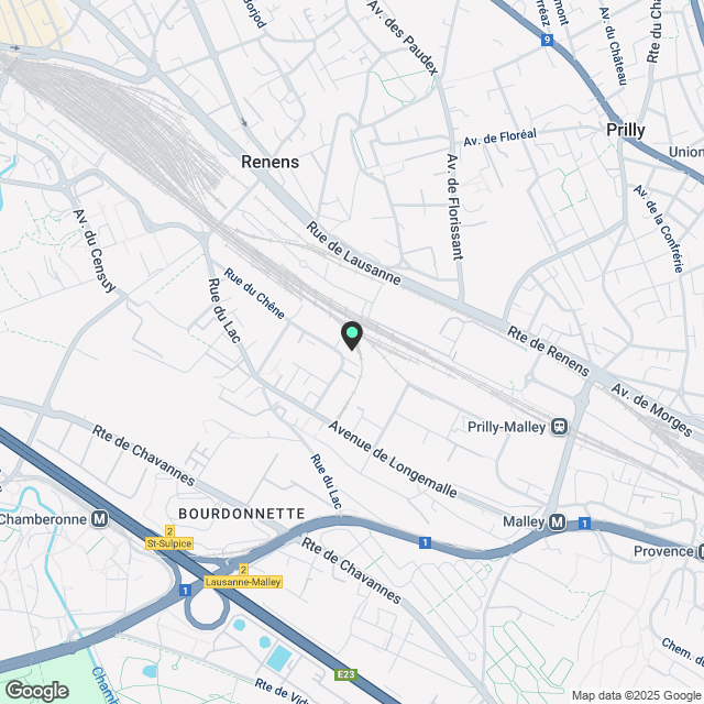 Wohnung mit 3.5 Zimmern im 5. Stock in Chêne Park in Renens - Karte