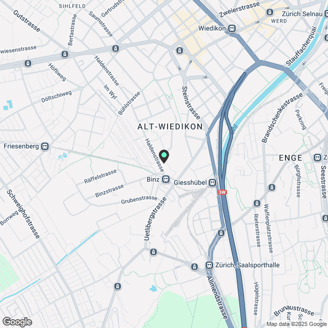 Ankündigung Erstvermietung in Zürich-Wiedikon - Karte