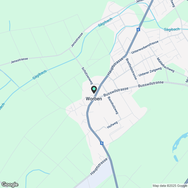 2.5 Zimmerwohnung in Worben - Karte