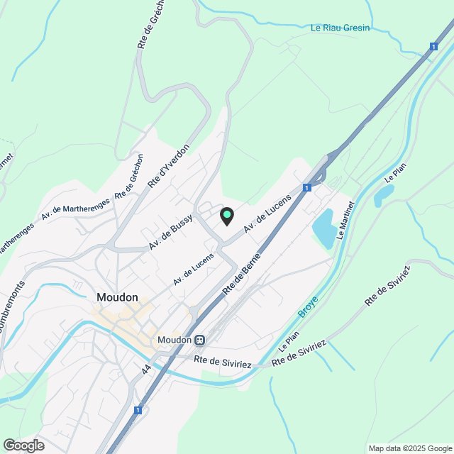 4 ½ Zimmer-Wohnung in Moudon mieten - Karte