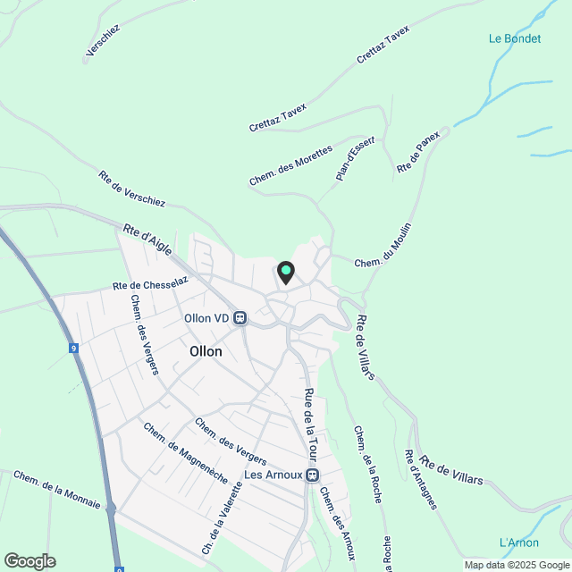 Wohnung 3.5 Zimmer in Ollon VD - Karte