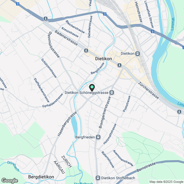 Exklusive 4.5-Zimmer Erdgeschosswohnung in Dietikon - Karte