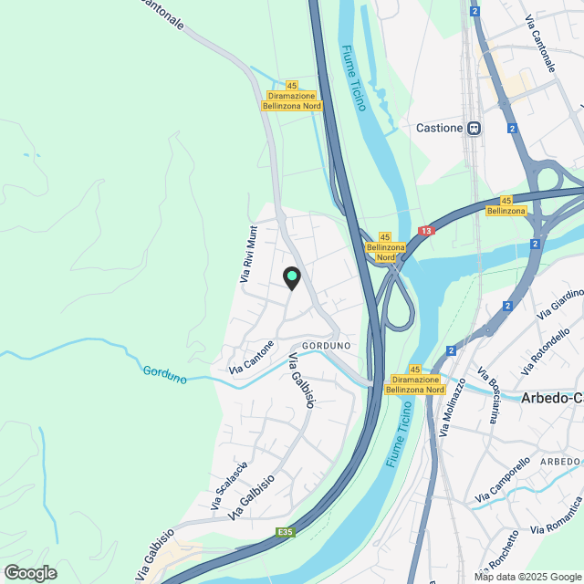 4 ½ Zimmer-Wohnung in Gorduno mieten - Karte