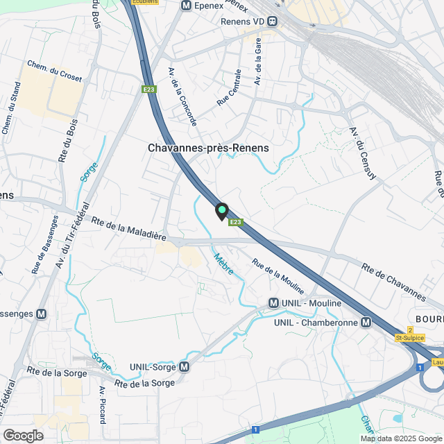 Appartement 2.5p NEUF – Dernier étage – Métro M1 – Proche UNIL/EPFL et commerces - Karte