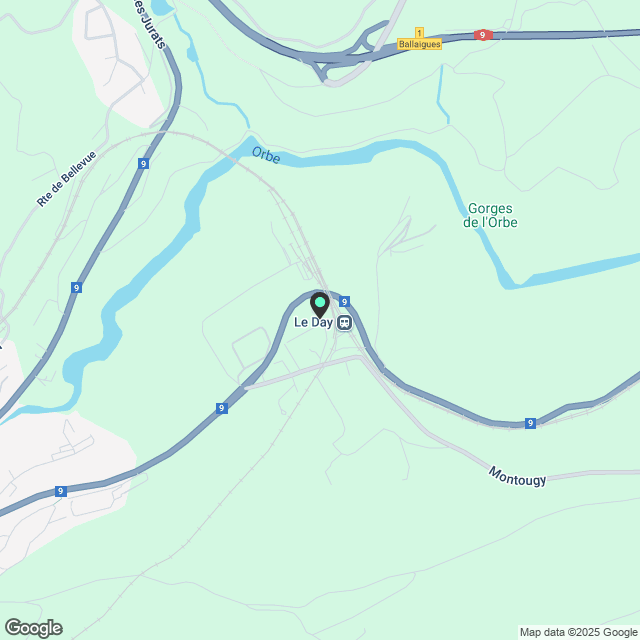 Prächtige 2,5-Zimmer-Dachwohnung in Vallorbe - Karte