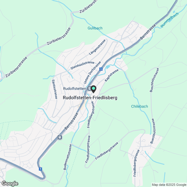 Moderne 3.5-Zimmer-Masionette-Wohnung mit Galerie in Rudolfstetten-Friedlisberg - Karte