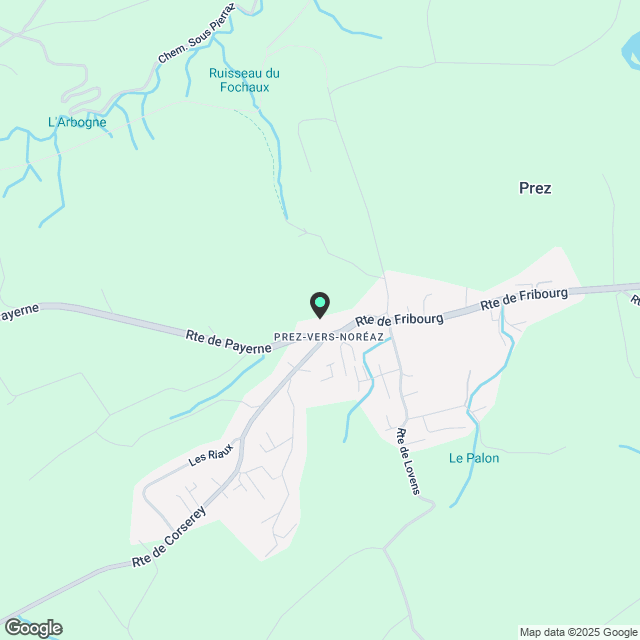 Studio à louer, Route de Corserey 2, Prés-vers-Noréaz - Karte