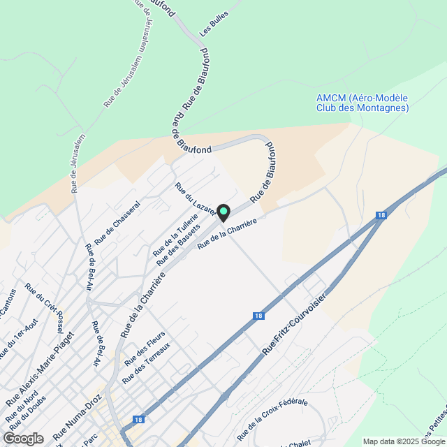 1 modernes Studio in La Chaux-de-Fonds - Ideal für Studenten & erste Besetzung nach kompletter Renovierung - Karte