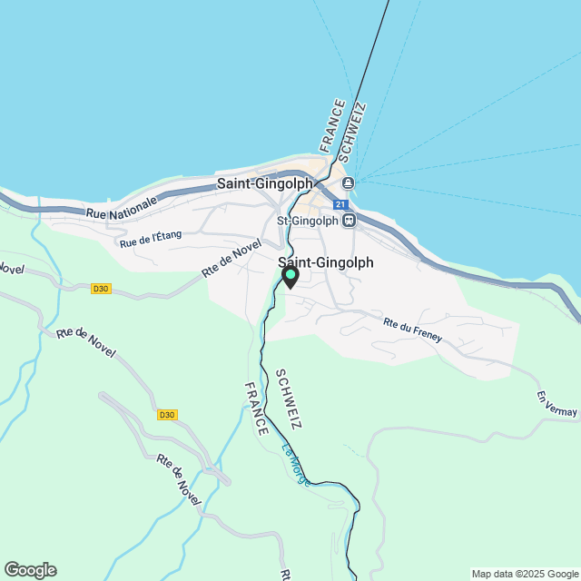 3 ½ Zimmer-Wohnung in St-Gingolph mieten - Karte