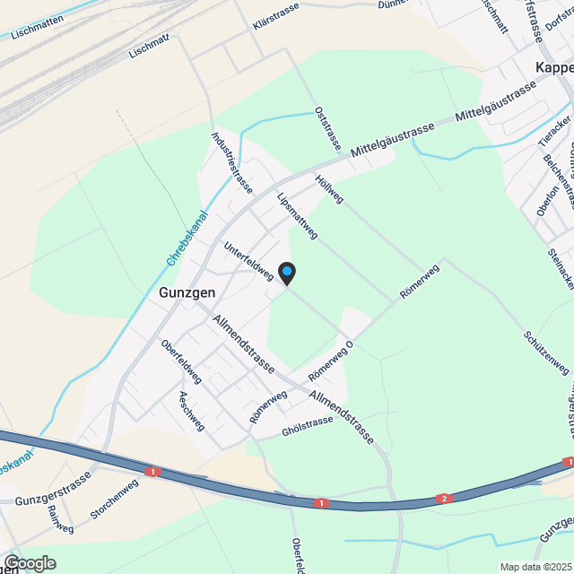 Wohnen im Zentrum von Gunzgen - Karte