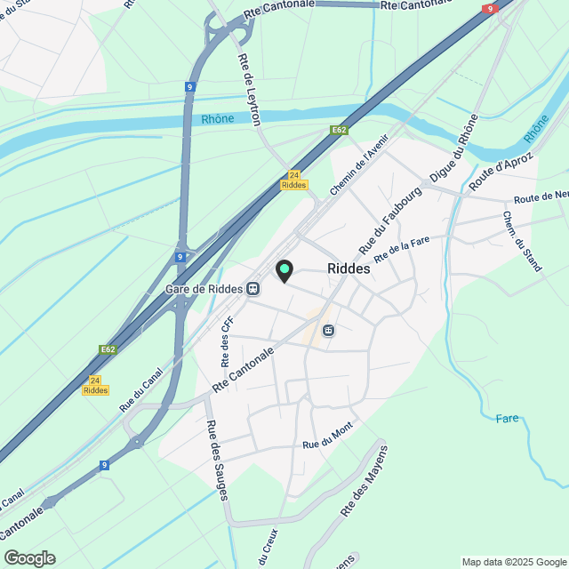 Neue 4.5-Zimmer-Wohnung im Zentrum von Riddes - Karte