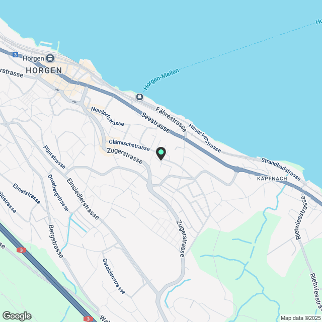 Zentral, modern mit grosser Terrasse und Seesicht (partiell) - Karte