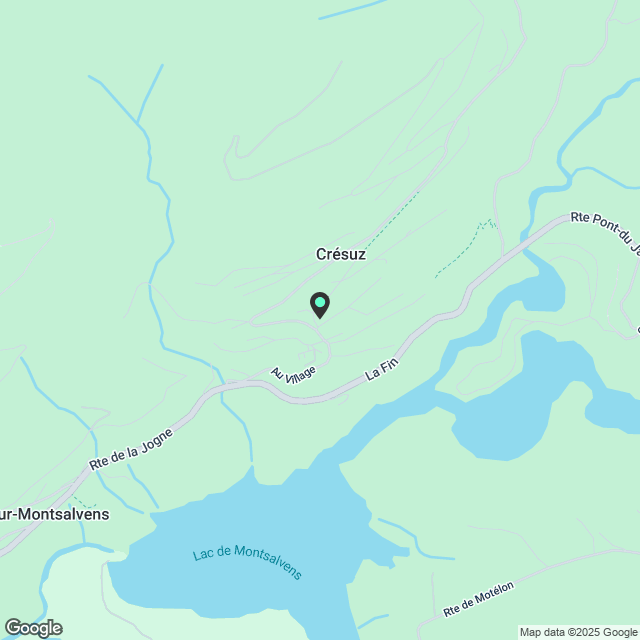 Crésuz - Neues möbliertes oder unmöbliertes Apartment mit schöner Aussicht - Karte