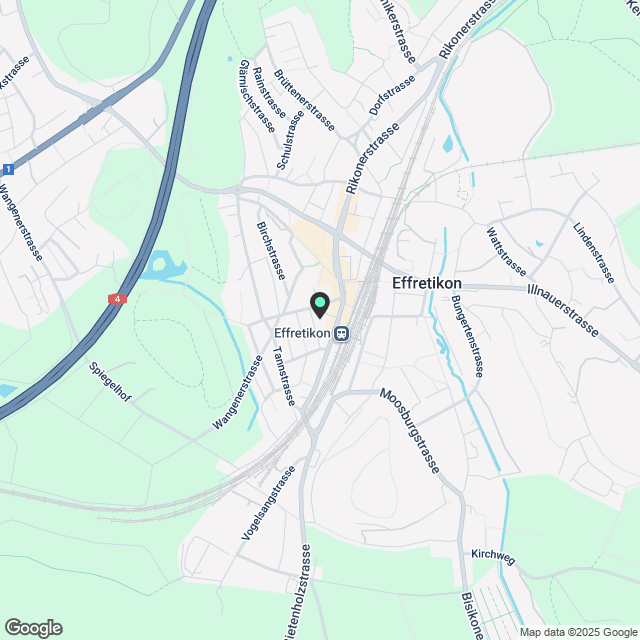 3,5-Zimmer-Neubauwohnung – 1 Minute vom Bahnhof Effretikon / Mit Garten und Wintergarten - Karte