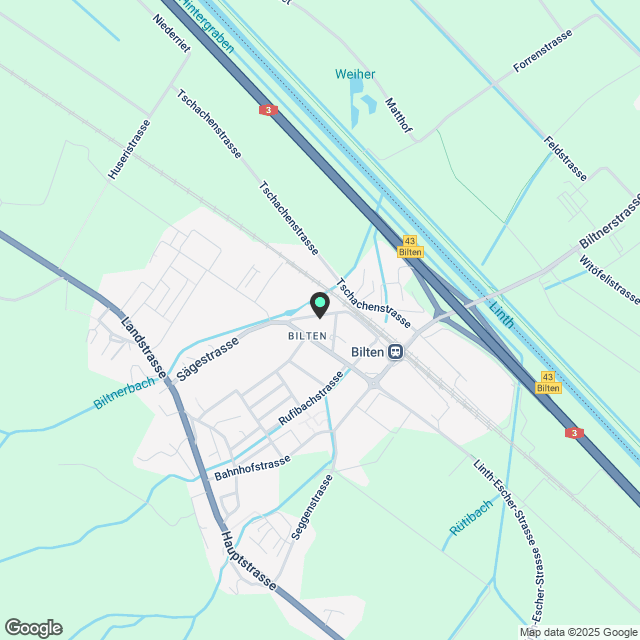 Moderne 4.5-Zimmer-Dachwohnung mit Bergblick in Bilten - Karte