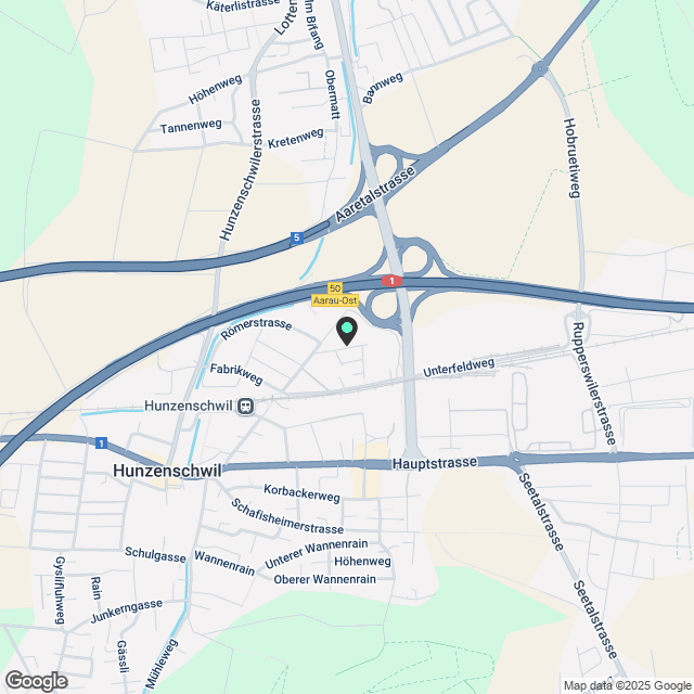 Wohnung in Hunzenschwil - Karte