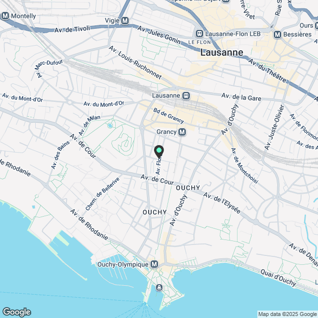 Wohnung in Lausanne - Karte