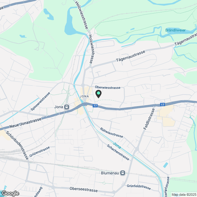 Wohnung in Jona (Nähe Zentrum - 5 Minuten zu Fuss) - Karte