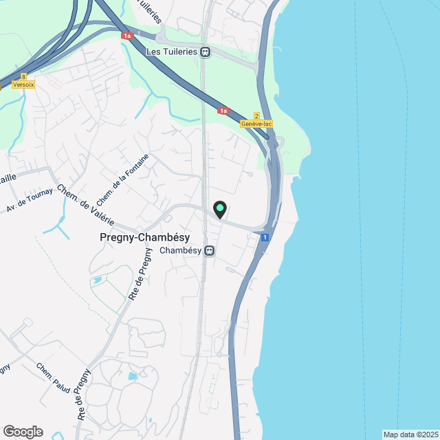 Wohnung zu vermieten, Chambésy (Pregny-Chambésy, Schweiz) - Karte