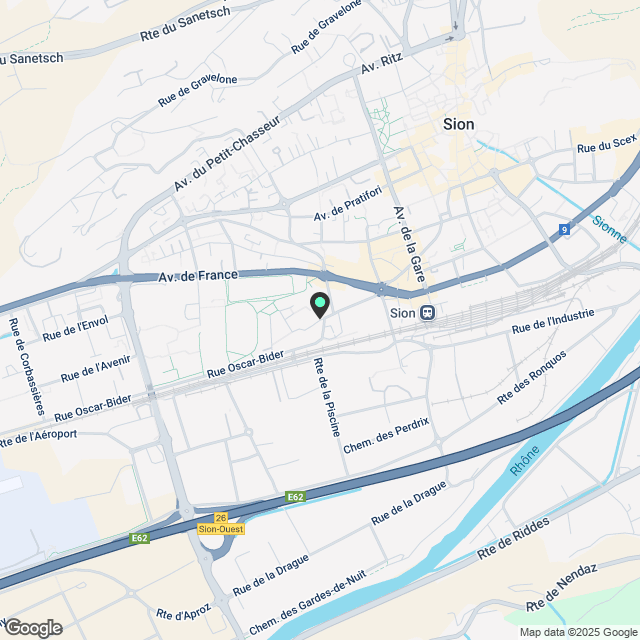 Schönes neues Apartment im 2. Stock mit 2,5 Zimmern in Aproz (Sion) - Karte