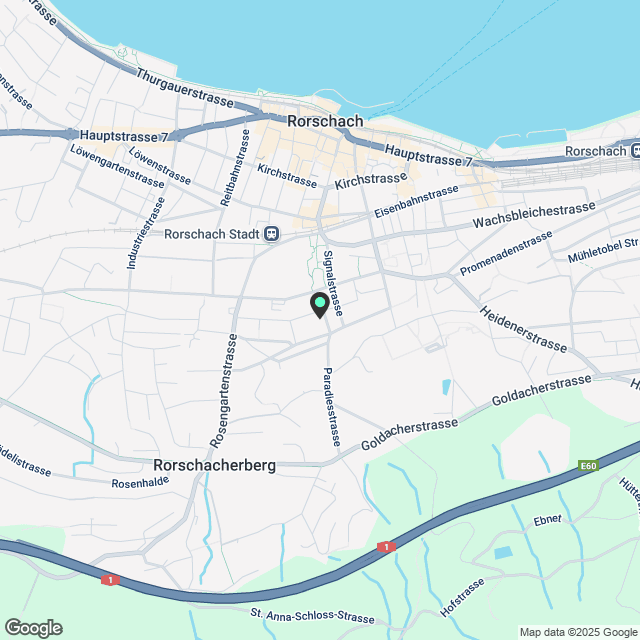 Stilecht renovierte 5-Zimmer-Wohnung im Feldmühlequartier in Rorschach - Karte