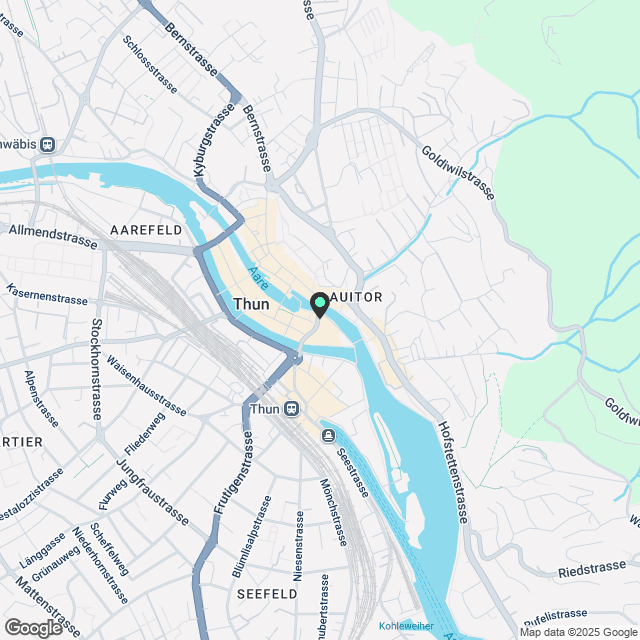 Exklusive 4.5-Zimmer-Loftwohnung an der Aare Thun - Karte