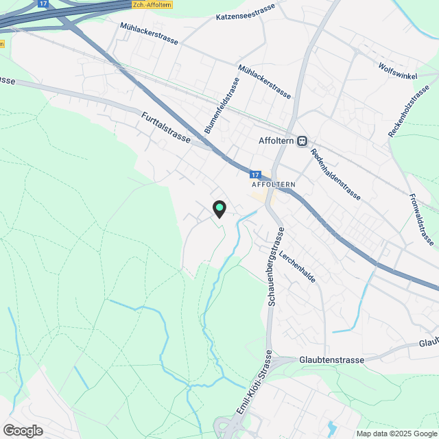 Neue 4.5-Zimmer-Wohnung mit Balkon und toller Aussicht in Zürich Affoltern - Karte