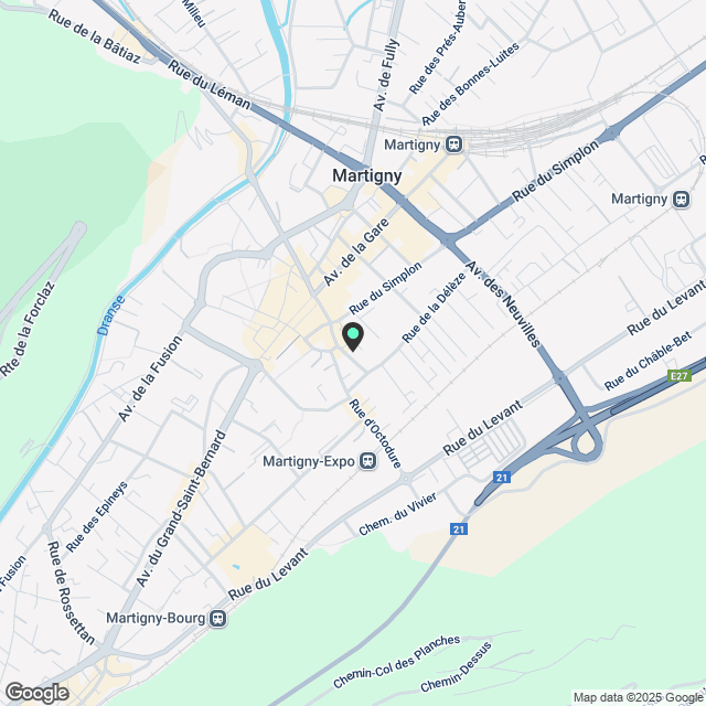 Prächtige 4.5-Zimmer-Wohnung neu in Martigny - Karte