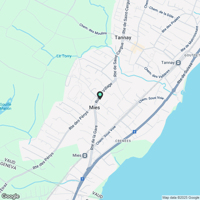Zu vermieten – Superbe Apartment 4,5 Zimmer mit Garten und 2 Innenparkplätzen in Mies - Karte