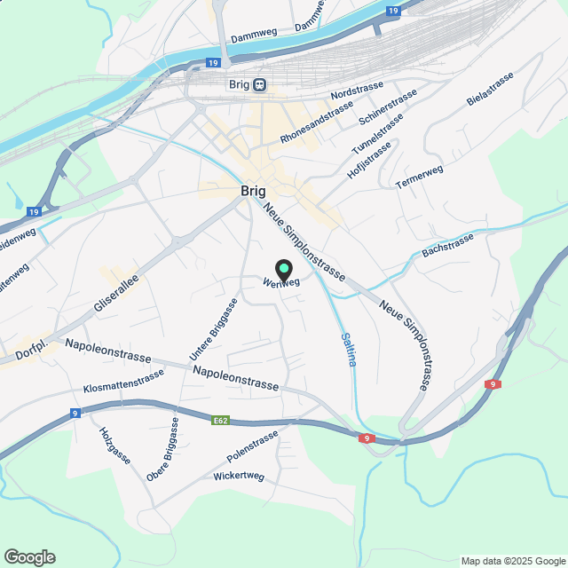 Nigelnagelneue 4.5-Zimmer-Wohnung mit Balkon und Einstellplatz in Brig-Glis - Karte