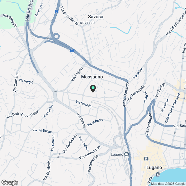 Mietwohnung 3 1/2 Zimmer in der Via Madonna della Salute 18 in Massagno, 130 m² - Karte