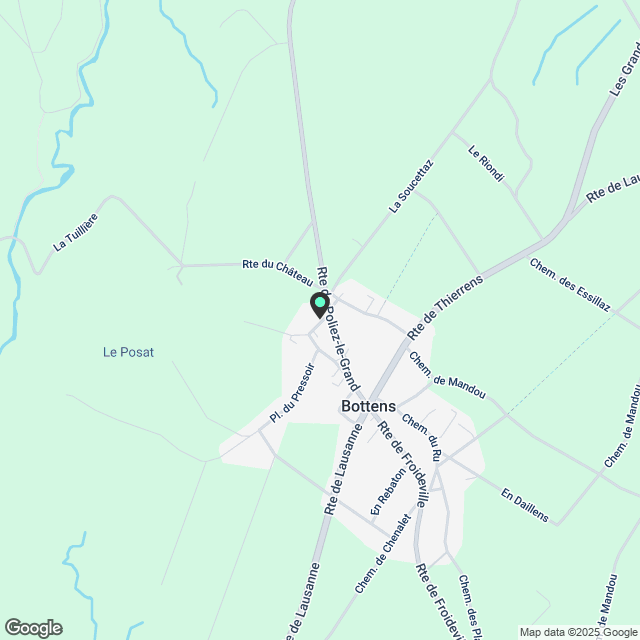 Neue und helle Wohnung – Dachgeschoss-Duplex 4.5 Zimmer mit 115 m2 – Bottens - Karte