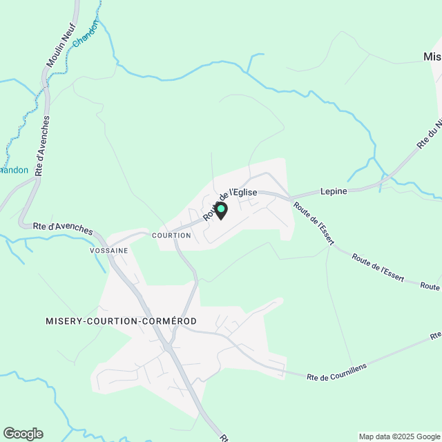 Wunderschöne 3.5 Zimmerwohnung im 2. Stock in Misery-Courtion - Karte