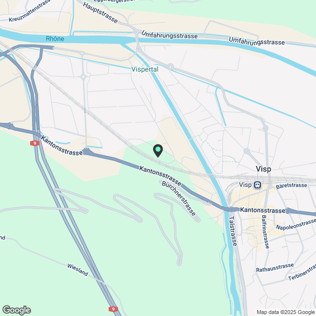 Attraktive 2.5 Zimmer-Wohnung in Visp - Karte