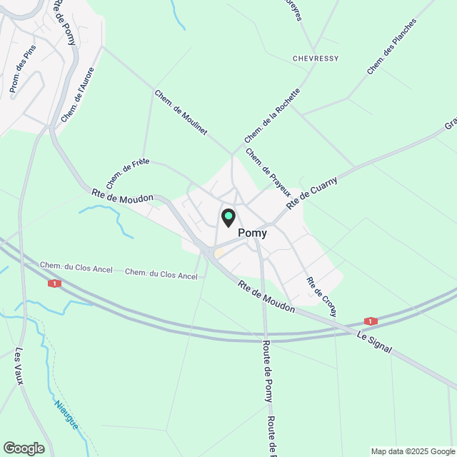 Zu vermieten - Prächtige 4.5-Zimmer-Neuwohnung in Pomy (VD) - Karte