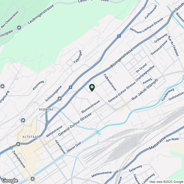 Neu sanierte, rollstuhlgerechte 1.5-Zimmerwohnung mit Terrasse im beliebten Gurzelenquartier Biel - Karte