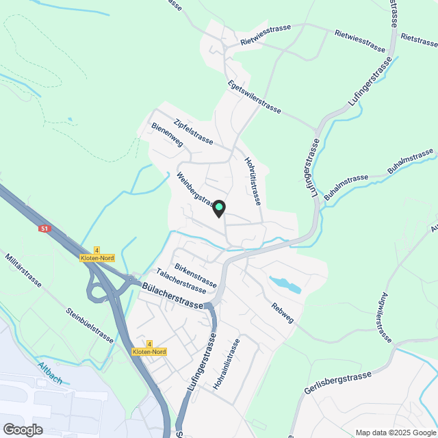 Moderne 2.5-Zimmer-Wohnung an zentraler Lage in Kloten - Karte