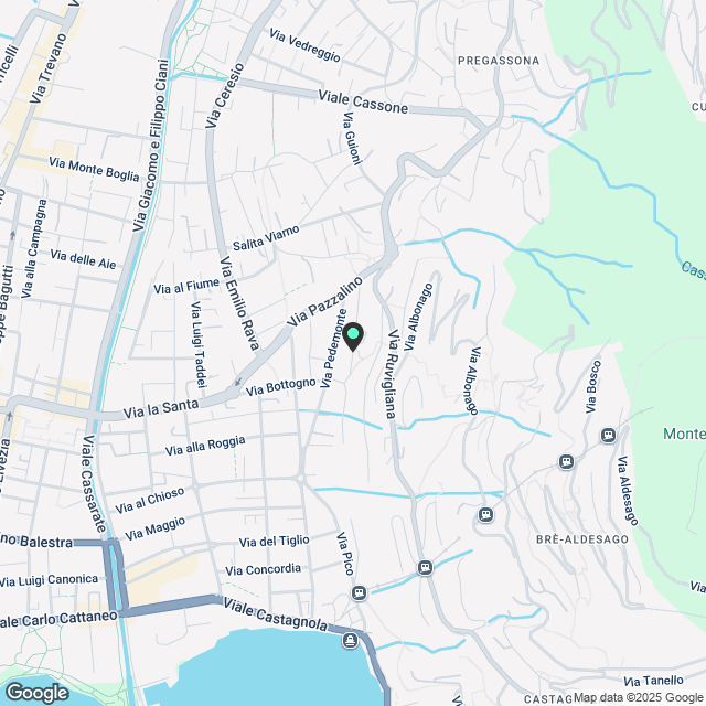 2,5 Zimmerwohnung mit Garten in Viganello - Karte