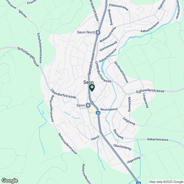 Erstvermietung im Zentrum Seon - Leben mittendrin - Karte