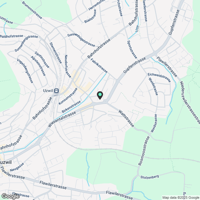 Moderne 3.5-Zimmer-Wohnung mit Balkon und schöner Aussicht in Uzwil - Karte