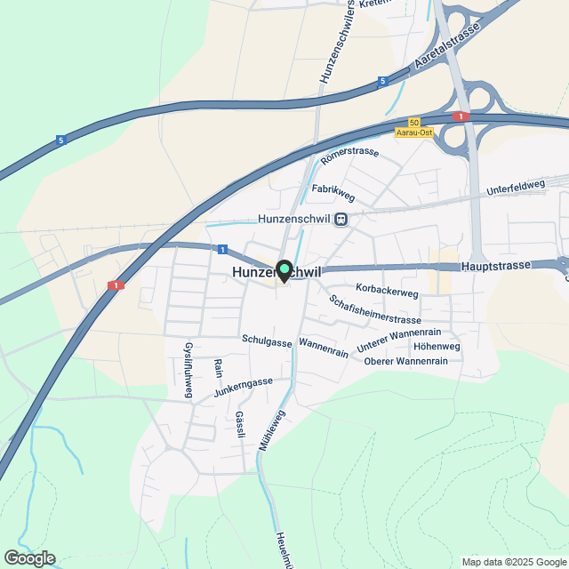 3.5 Zimmerwohnung in Hunzenschwil - Karte