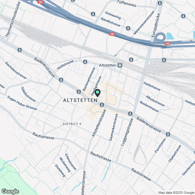 BEFRISTET: 01.12.2025 bis 28.02.2025: moderne 2.5-Zimmer-Wohnung mit Balkon in Zürich-Altstetten - Karte