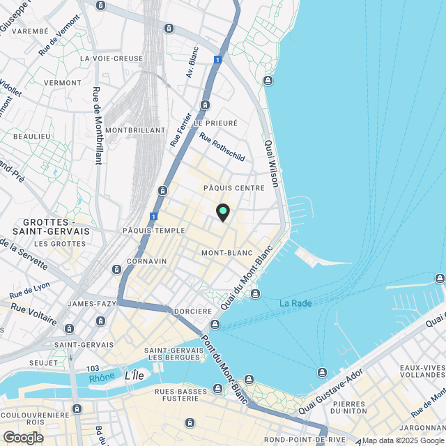 Schönes Apartment nur zwei Schritte vom Genfer See entfernt - Karte