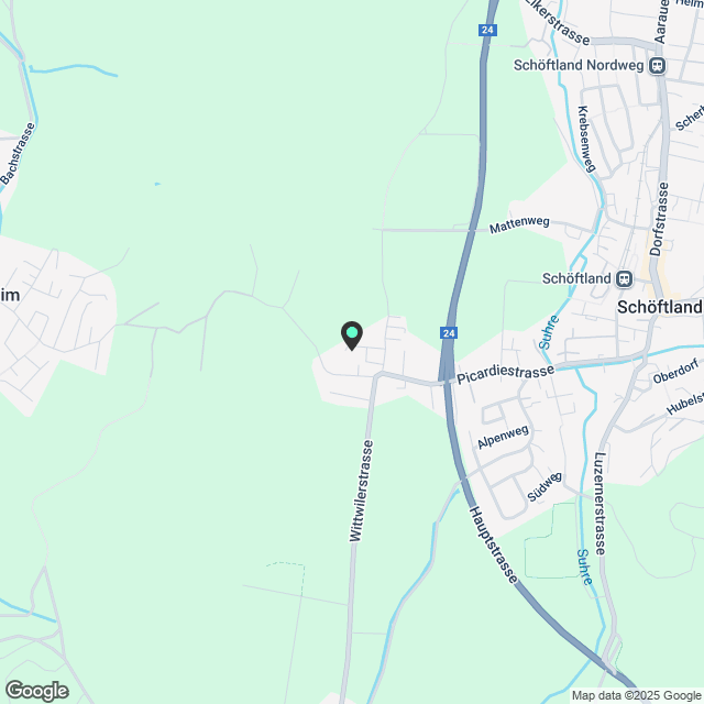 Moderne 3.5-Zimmer-Wohnung in neuem Gebäude - Schöftland - Karte