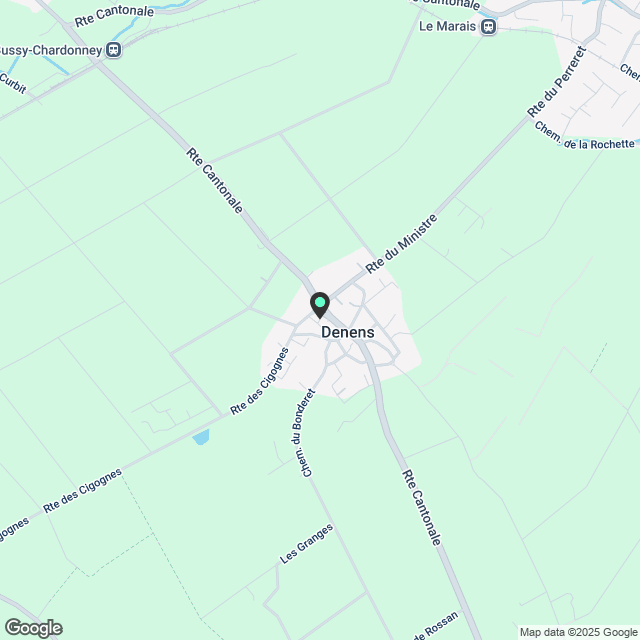 Appartement in Denens / B5 / Süd-West / Dachboden - Karte