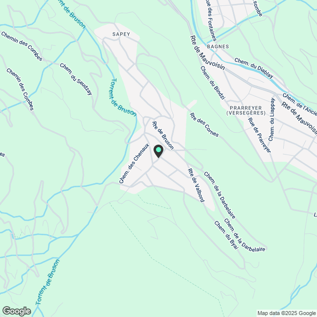 3 wunderschöne 3.5-Zimmer-Wohnungen in einem neuen Chalet in Bruson - Karte