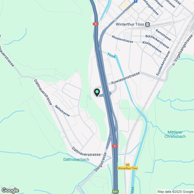 Moderne 3.5-Zimmer-Wohnung in ruhiger Lage Winterthur - Karte