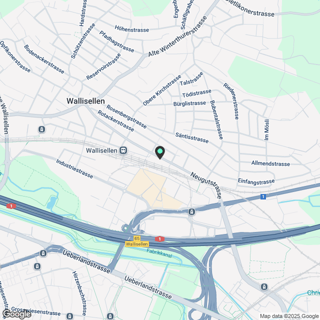 Untermiete ab sofort oder nach Vereinbarung - Möblierte 2.5-Zimmer-Neubauwohnung in Wallisellen - Karte